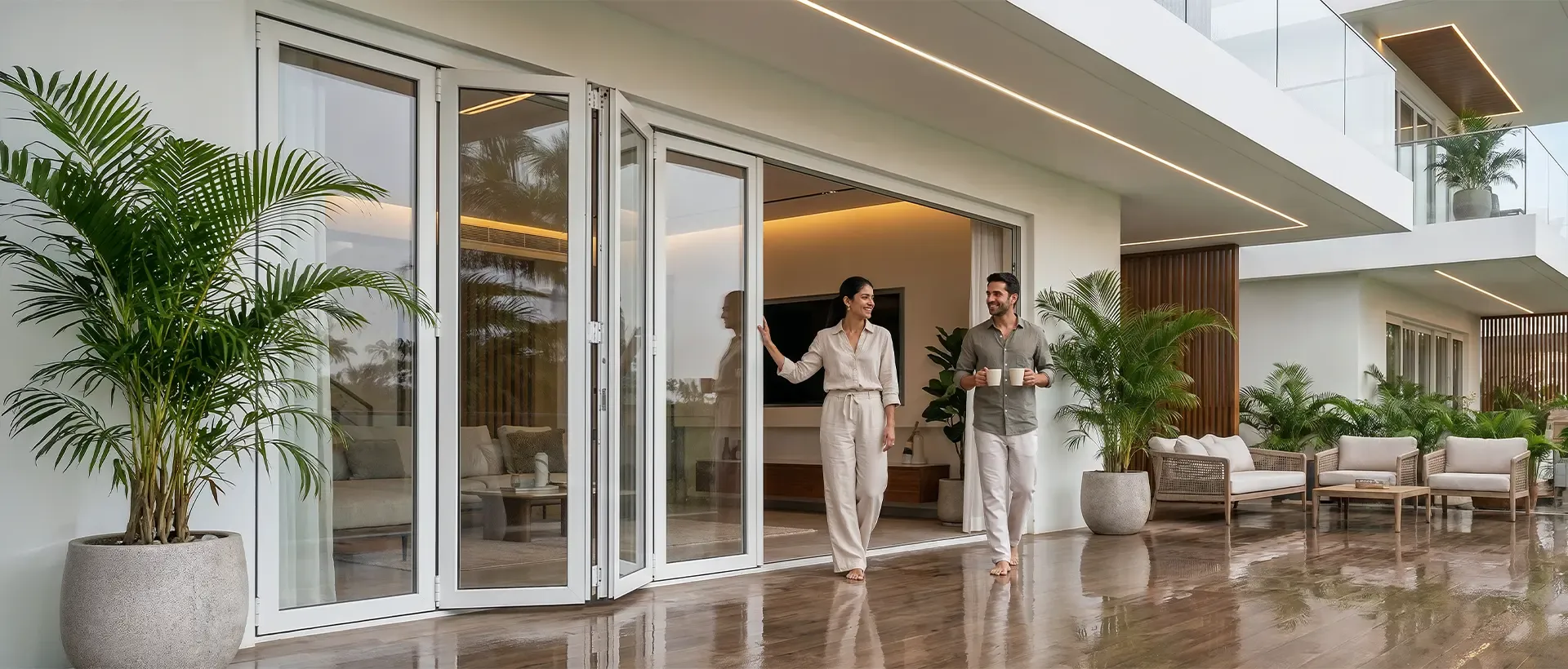 Contemporary uPVC window detail